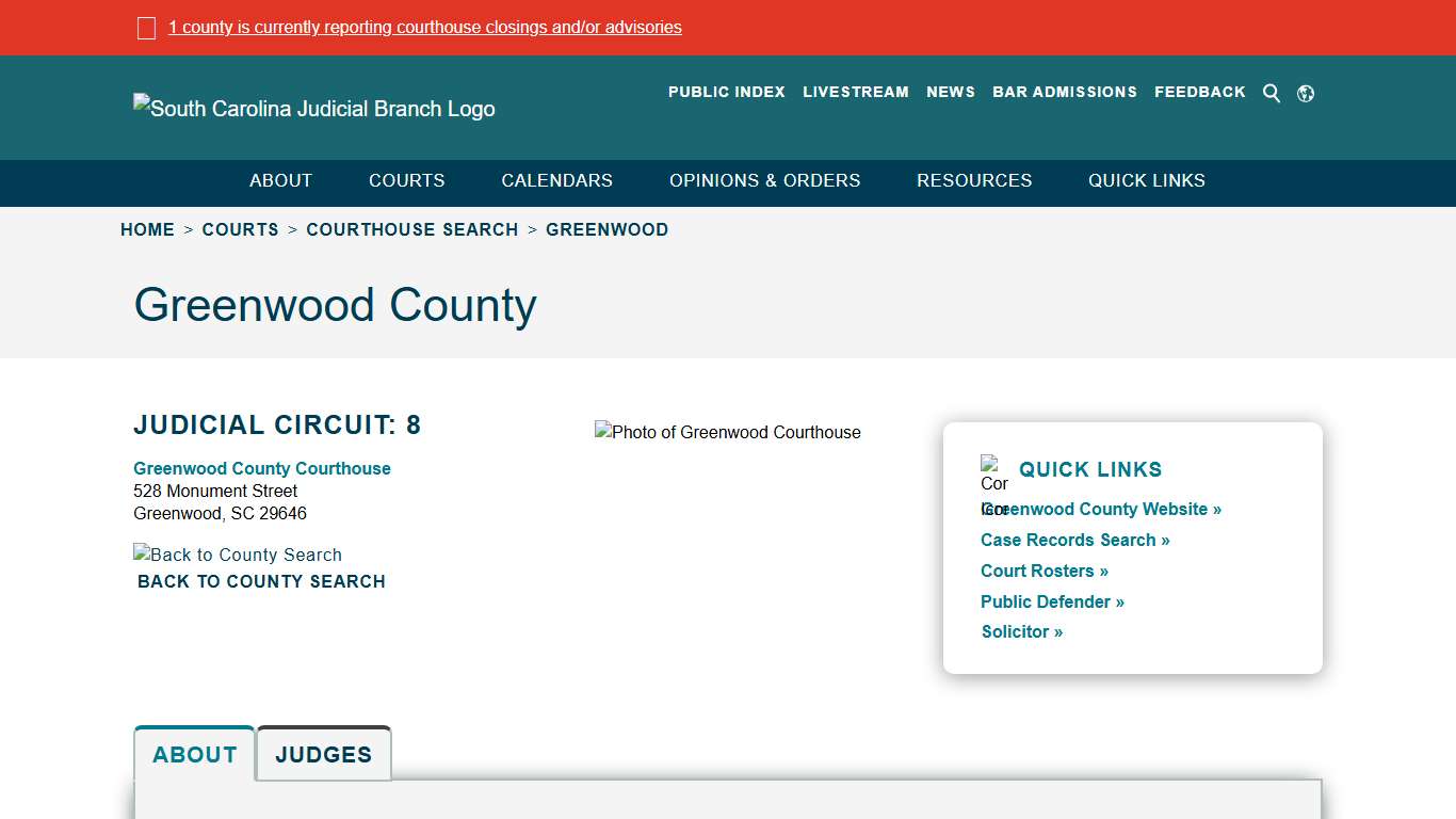 Greenwood - South Carolina Judicial Branch
